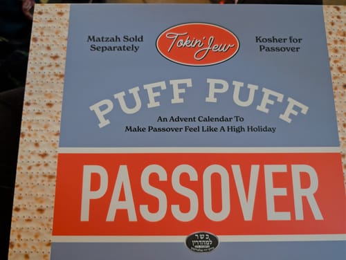 Customer photo review of Puff Puff Passover Advent Calendar