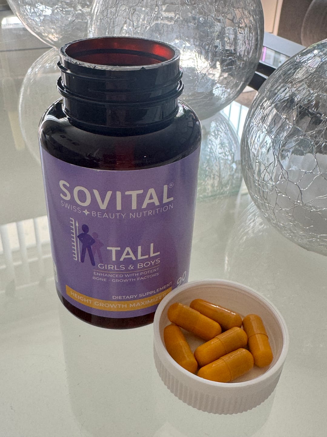 Customer photo review of Sovital Tall Girls & Boys - Growth Support Supplement | 90 Capsules