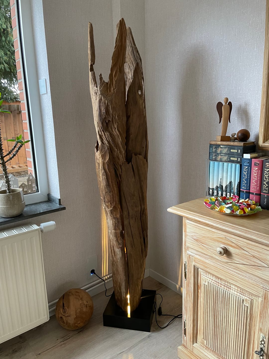 Customer photo review of Teakholz Stehlampe ALMA | Höhe 180 cm