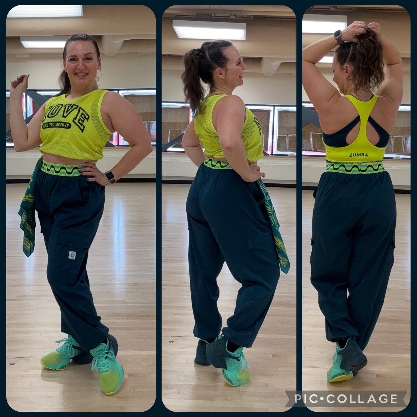 Customer photo review of Latin Movement Parachute Cargo Pants