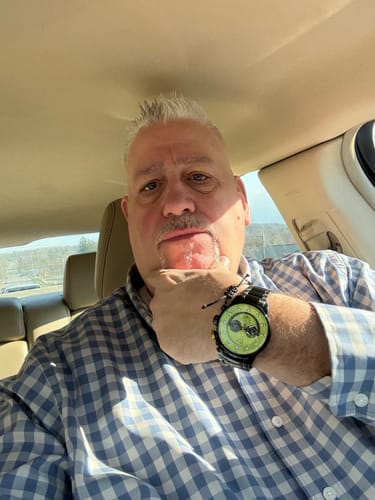 Customer photo review of Maverick Green Men's Watch