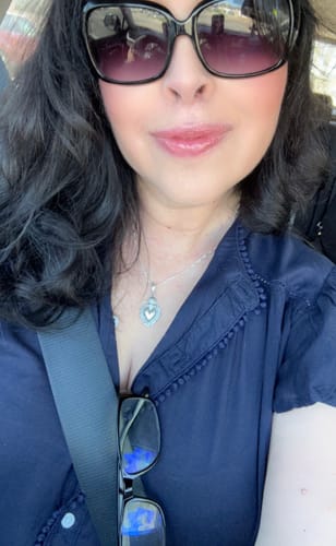 Customer photo review of 925 Sterling Silver Sacred Heart Necklace –  Collar Sagrado Corazón