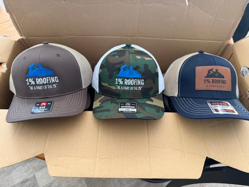 Customer photo review of [12 Pack] 112 Style Leather Patch Trucker Hats