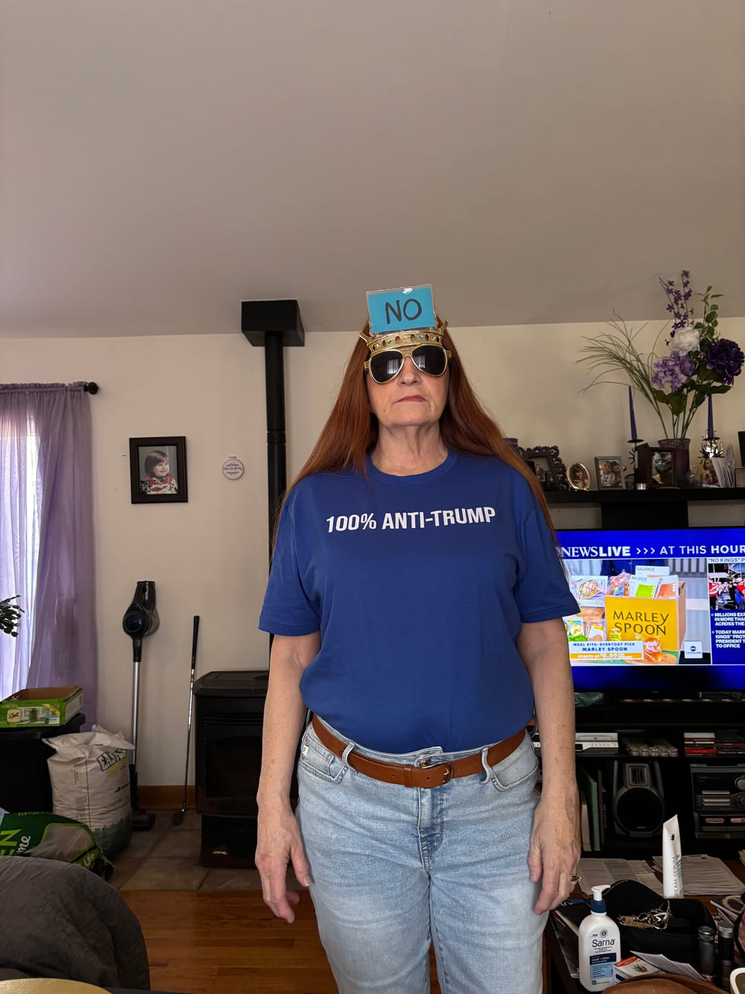 Customer photo review of America Needs Therapy Unisex Tee