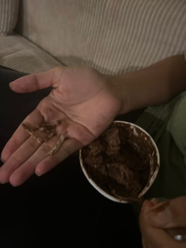 Customer photo review of Peanut Butter & Chocolate Frozen Treat - NEW
