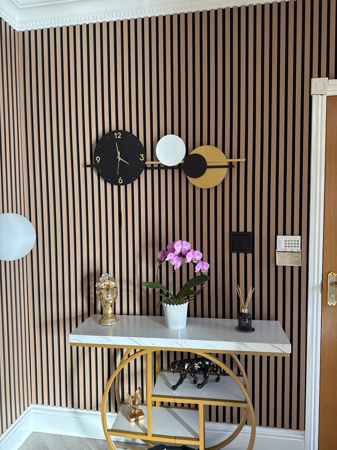 Customer photo review of Premium Acoustic Wall Panels - Natural Oak