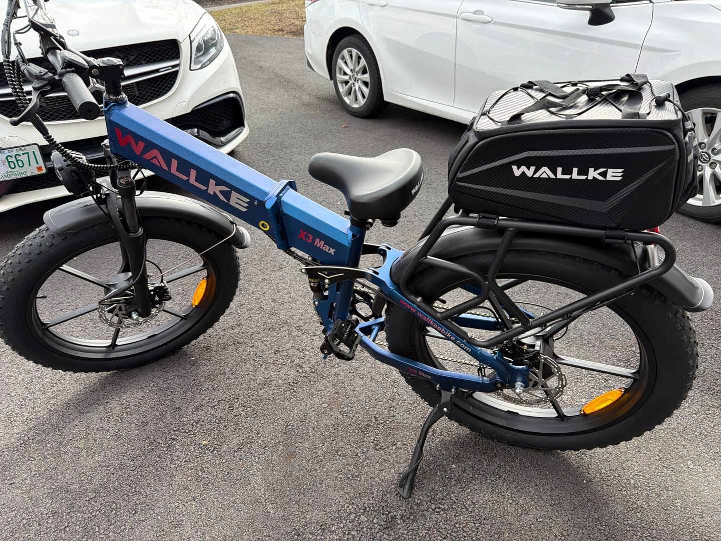 Customer photo review of Wallke H9/H7/X3 dedicated camel bag, carrying 12L items