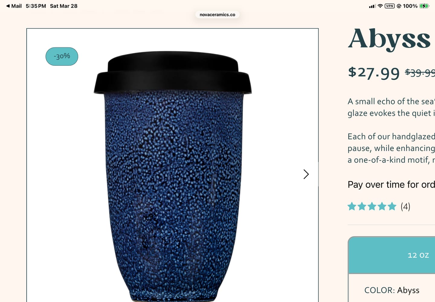 Customer photo review of Abyss Cup 16oz