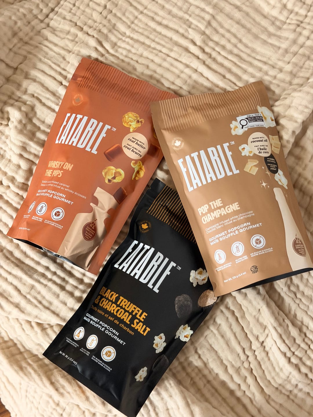 Customer photo review of Black Truffle & Charcoal Salt - Sweet & Savoury Kettle Corn