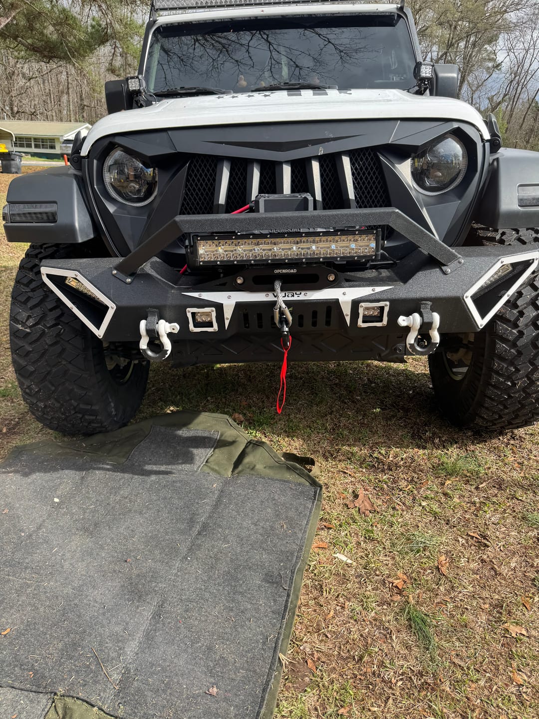 Customer photo review of OPENROAD 13,500lbs electric winch with Synthetic Rope - Panther Series 3S