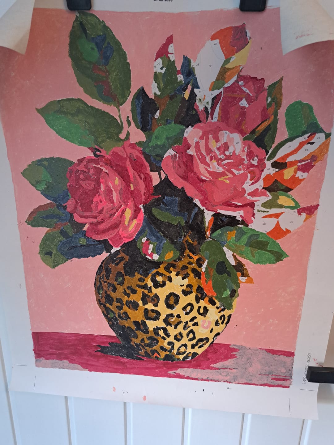 Customer photo review of Wild Roses | Paint by Number