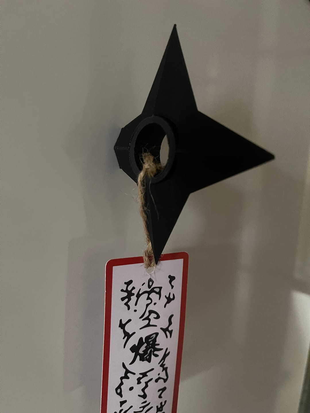 Customer photo review of Kunai Shuriken Explosive Tag Fridge Magnet