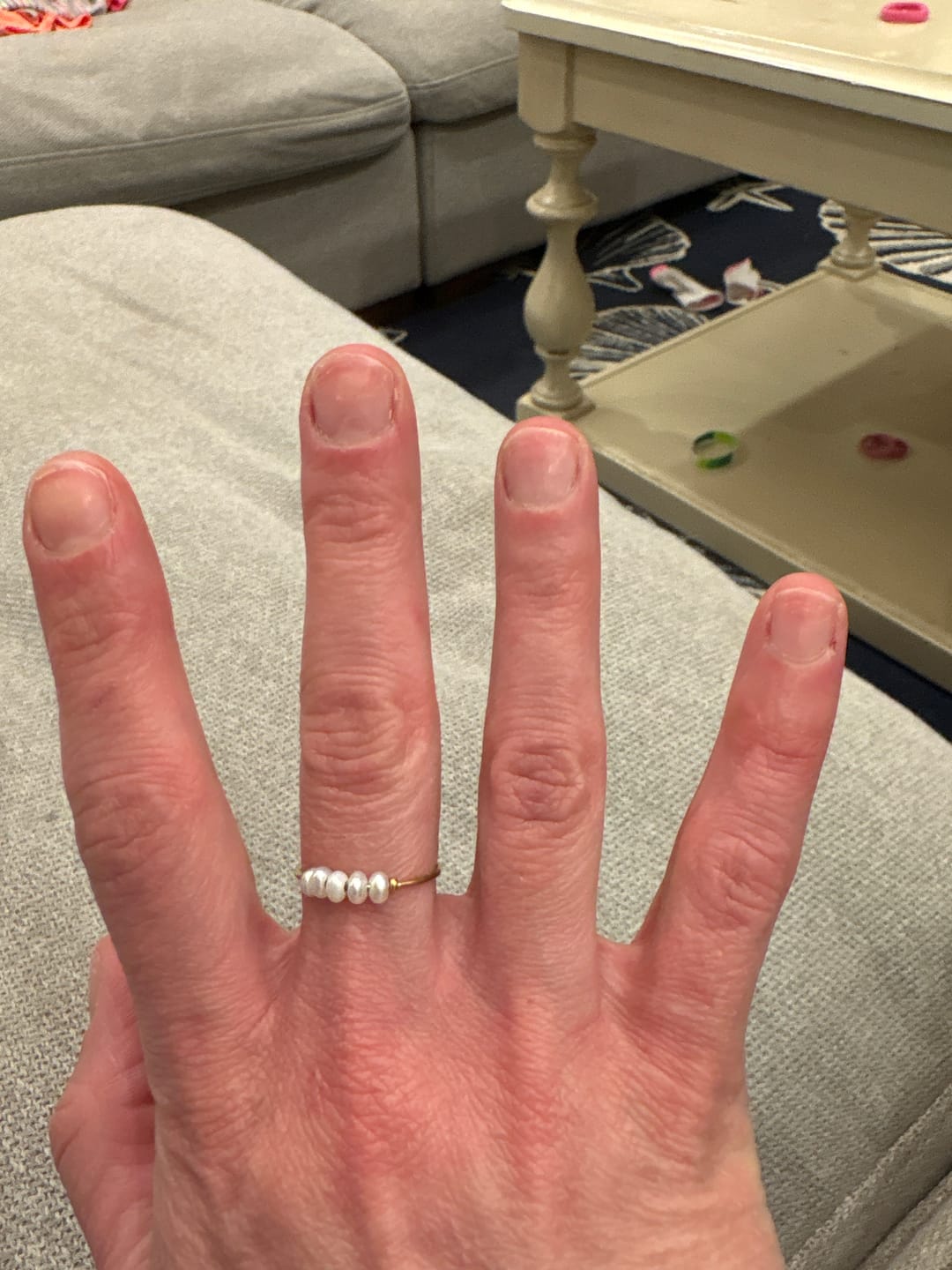 Customer photo review of Classic Freshwater Pearl Ring
