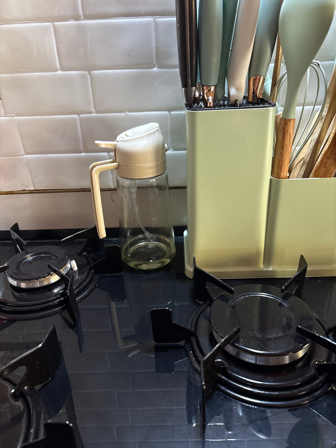 Customer photo review of Pulverizador Dispensador de Aceite 2 en 1 Vidrio