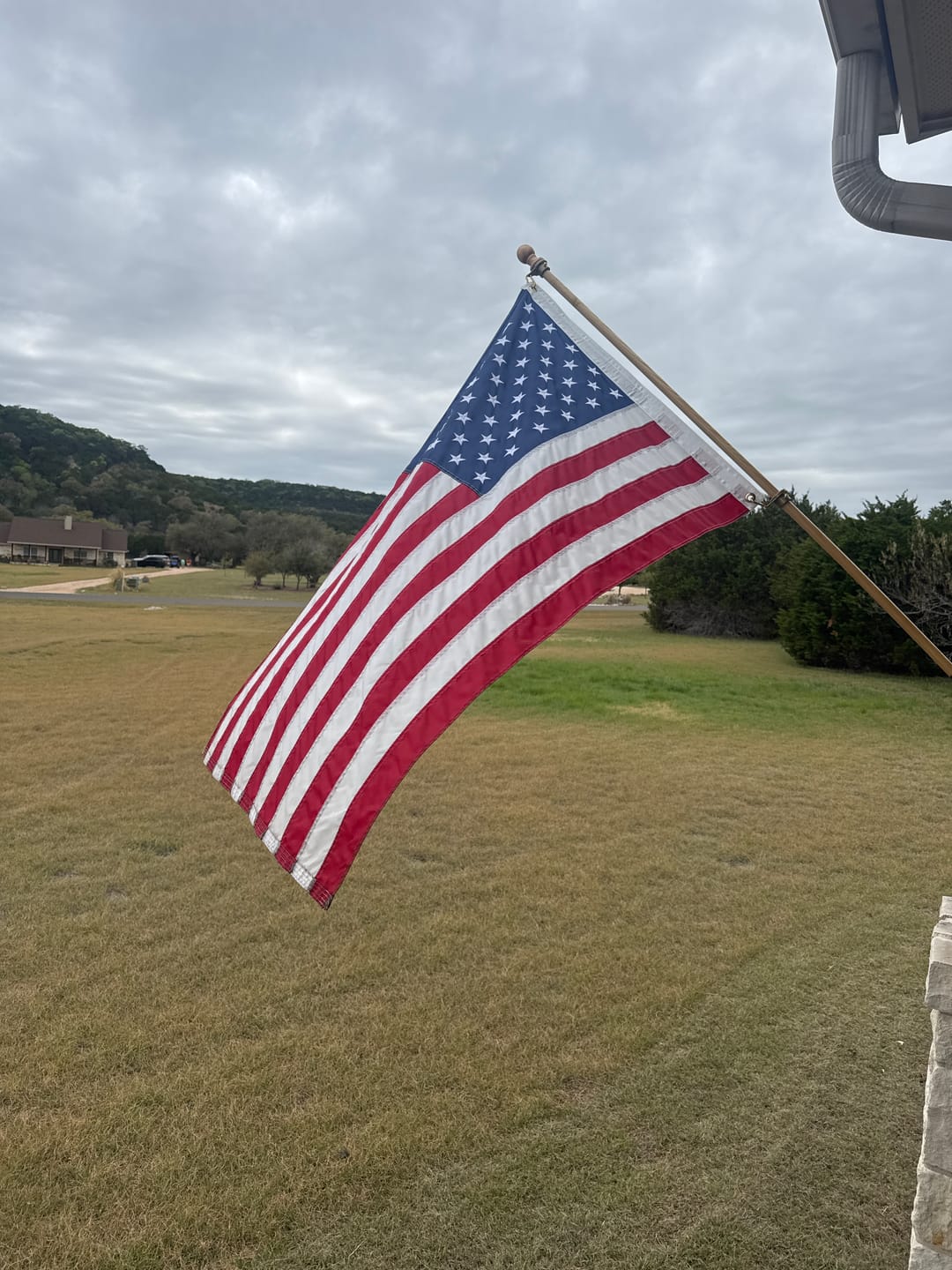 Customer photo review of 3' x 5' Texas Flag Set