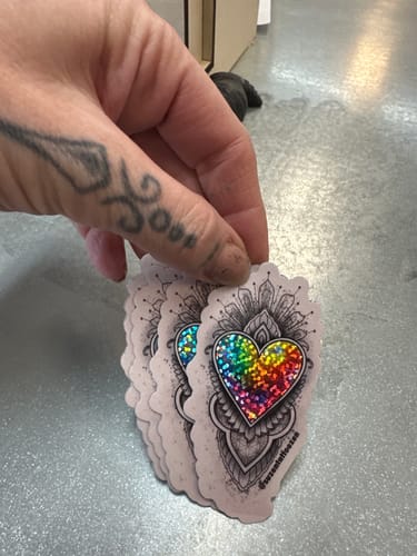 Customer photo review of Glitter Stickers