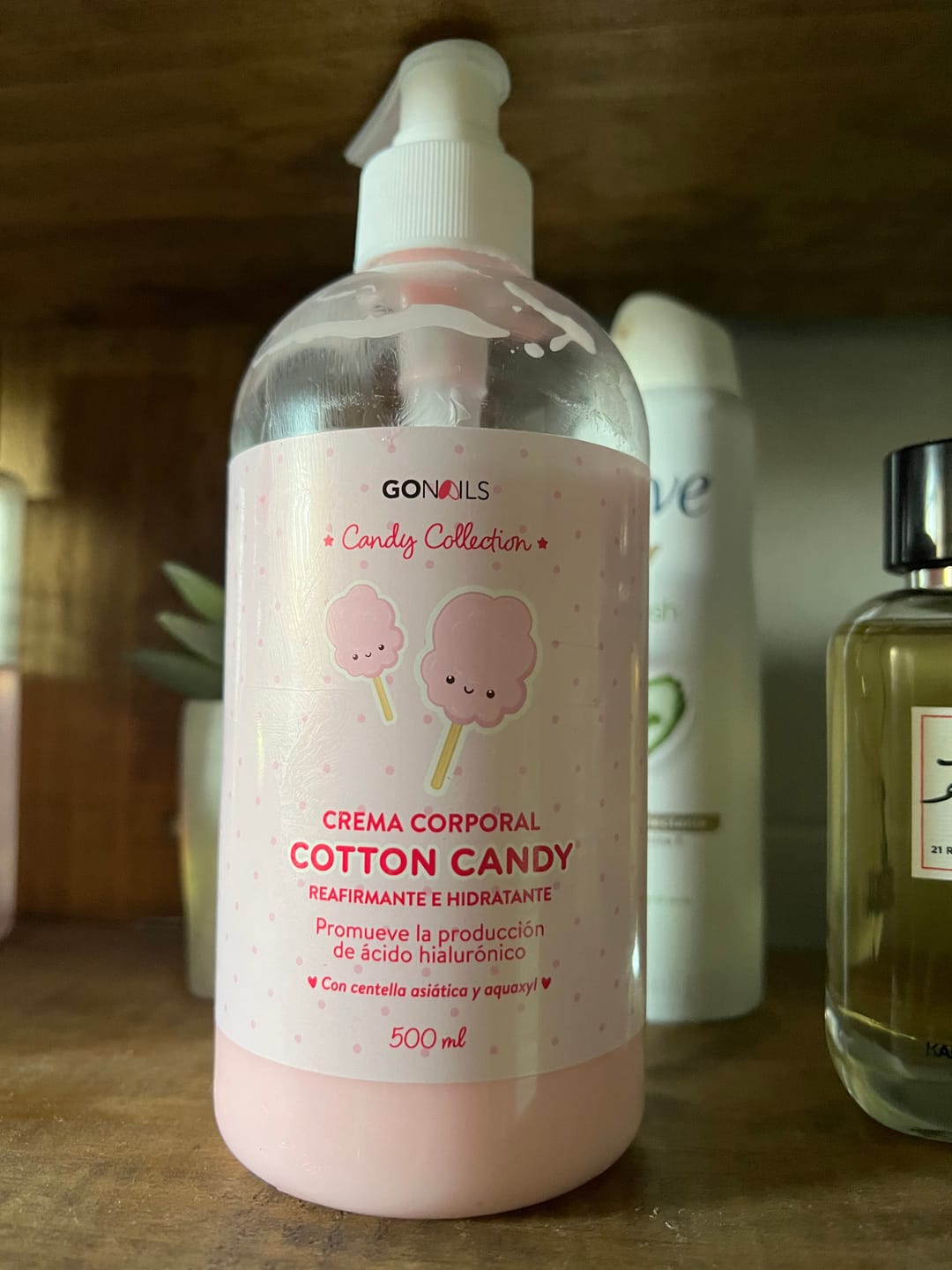 Customer photo review of Crema de Cuerpo Reafirmante e Hidratante Cotton Candy 500 ml