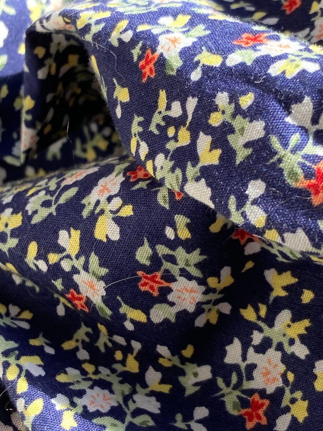 Customer photo review of Small Floral Garden Cotton Poplin Fabric