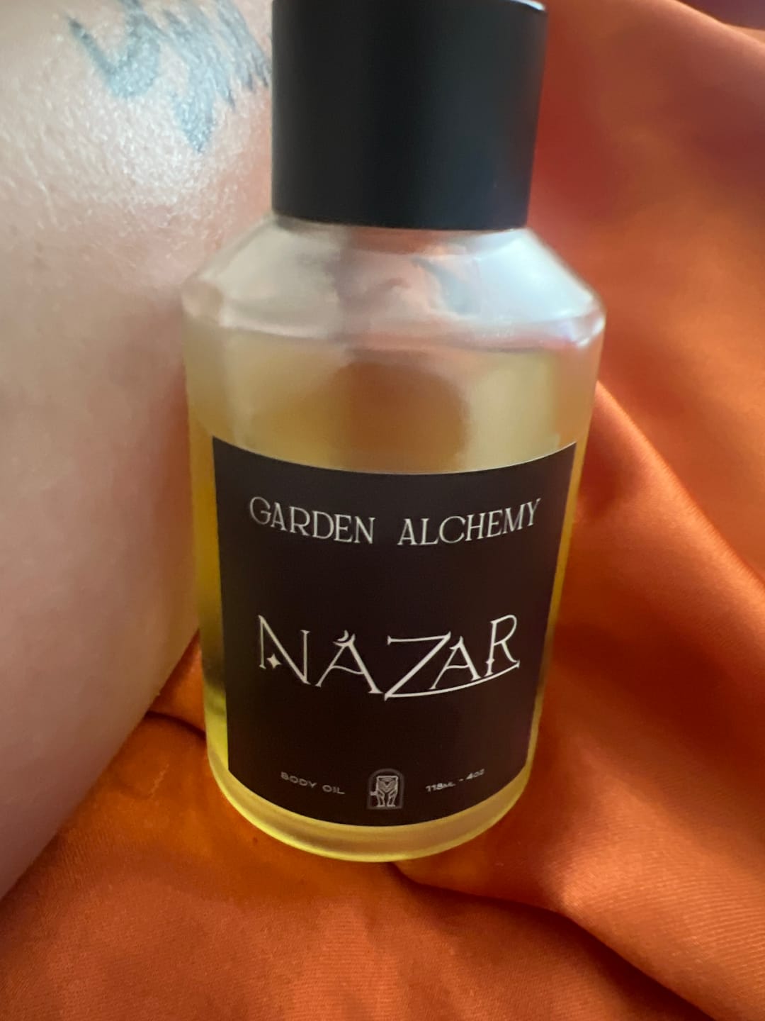 Customer photo review of NAZAR BODY OIL