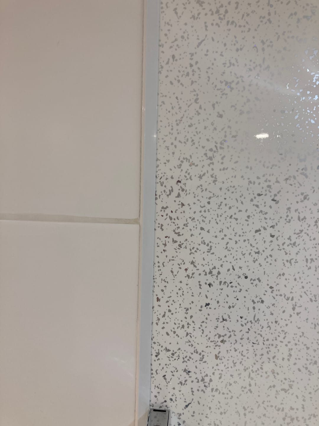 Customer photo review of 10mm White End Cap Trim