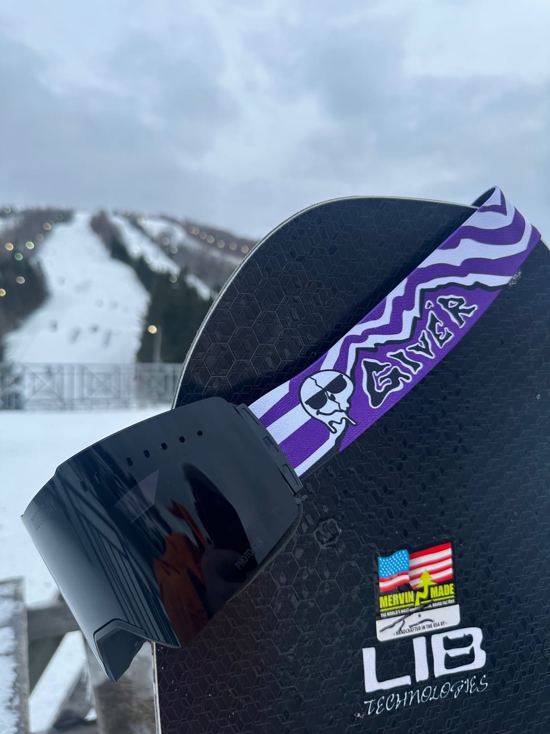Customer photo review of The Valorie Snow Goggle - Photochromic Black Lens