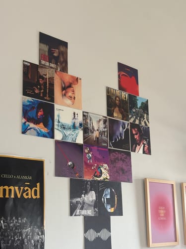 Customer photo review of PLAYLIST - ALBUM COVER PRINTS - CUSTOM WALL COLLAGE POSTERS