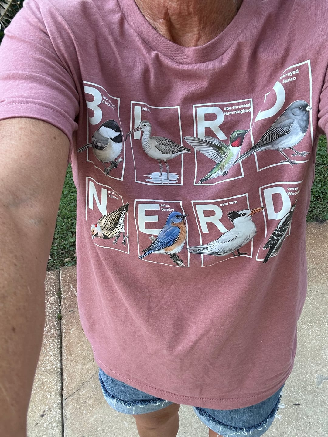 Customer photo review of Bird Nerd Shirt T-shirt