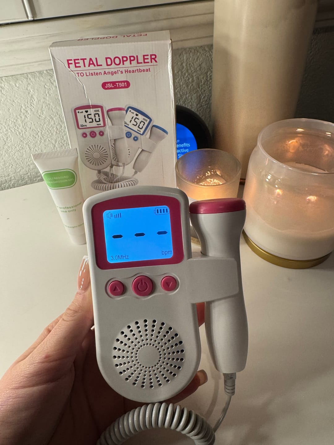 Customer photo review of Masovi At Home Baby Doppler