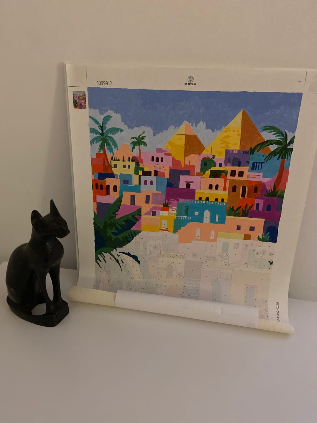 Customer photo review of Colorful Egypt | Paint by Numbers
