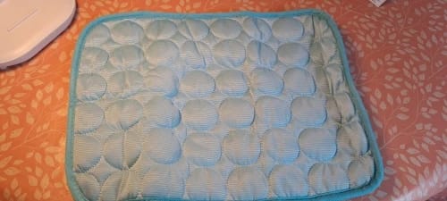 Customer photo review of TruePet Kühlmatte für Hunde & Katzen | Selbstkühlend ohne Strom | XS bis 2XL