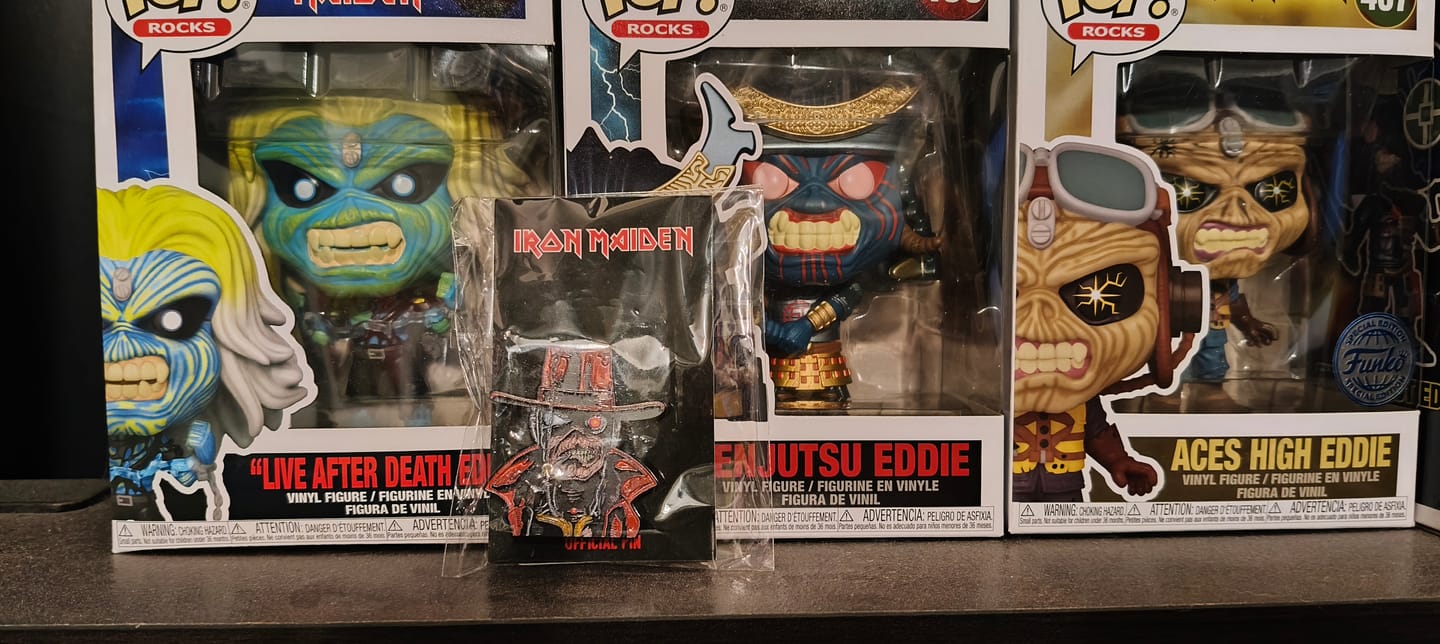 Customer photo review of Iron Maiden - Stranger In A Strange Land - Pin