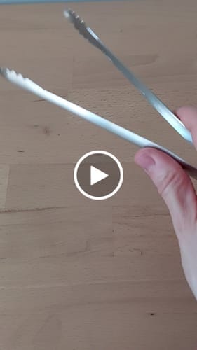 Customer photo review of Pince de Cuisine Japonaise Inox - 18 cm