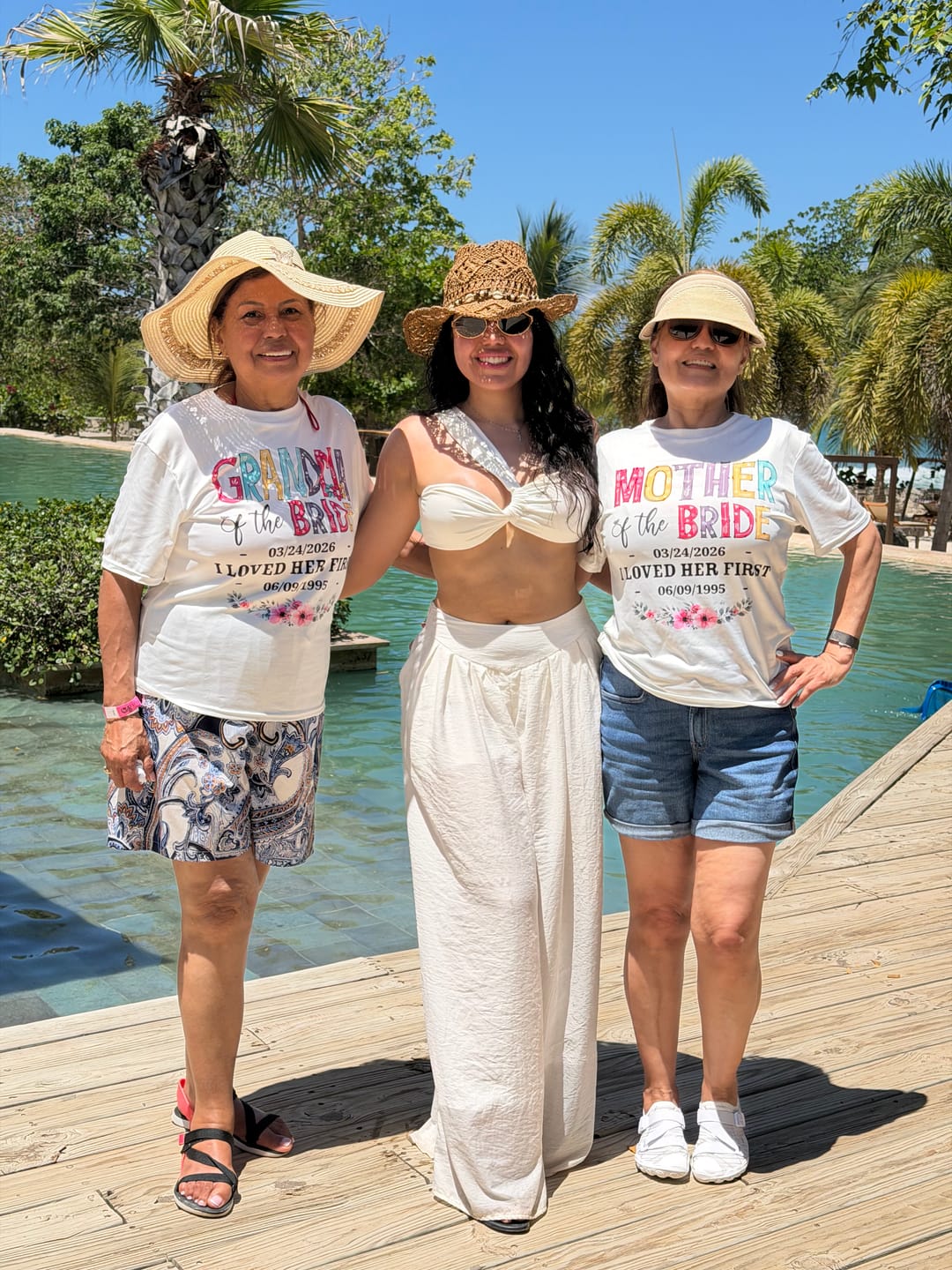 Customer photo review of Mother Of The Bride I Loved Her First Custom Wedding Date And Birth Date Shirt Gift For Mom