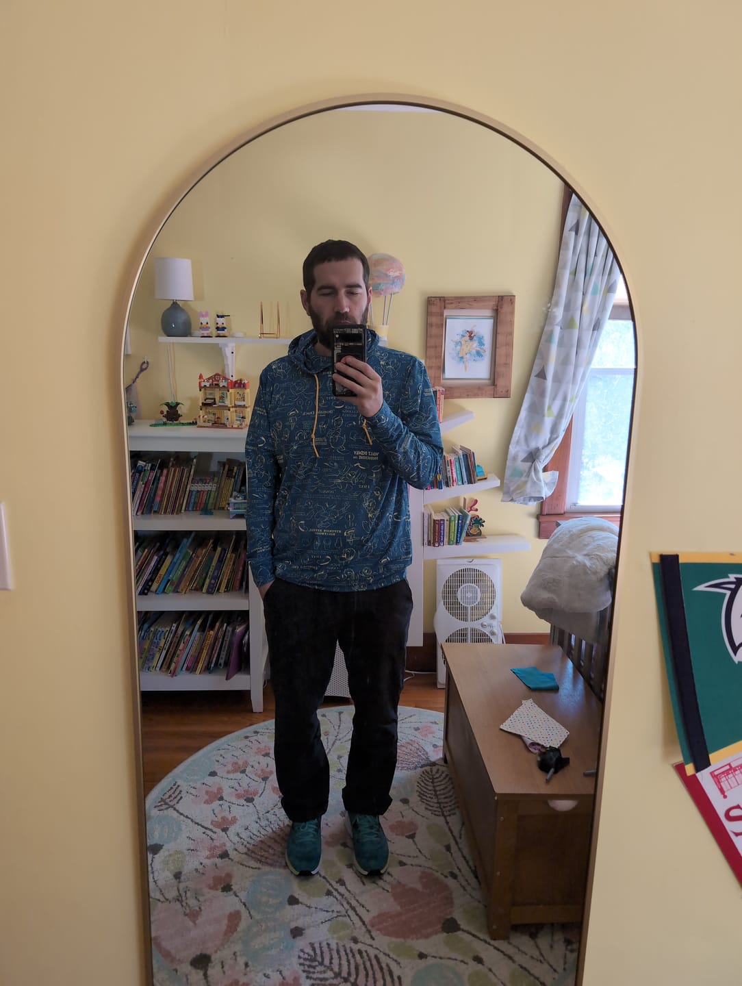 Customer photo review of Disney’s Donald Duck "Designing Donald" – Performance Hoodie
