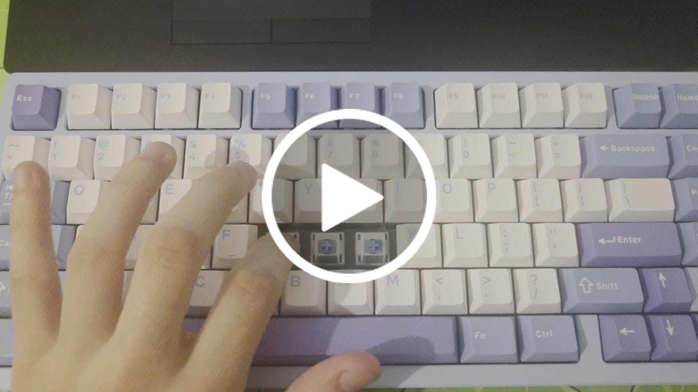 Customer video review of HMX CLOUD V2 LINEAR SWITCH FACTORY LUBED (10PCS)
