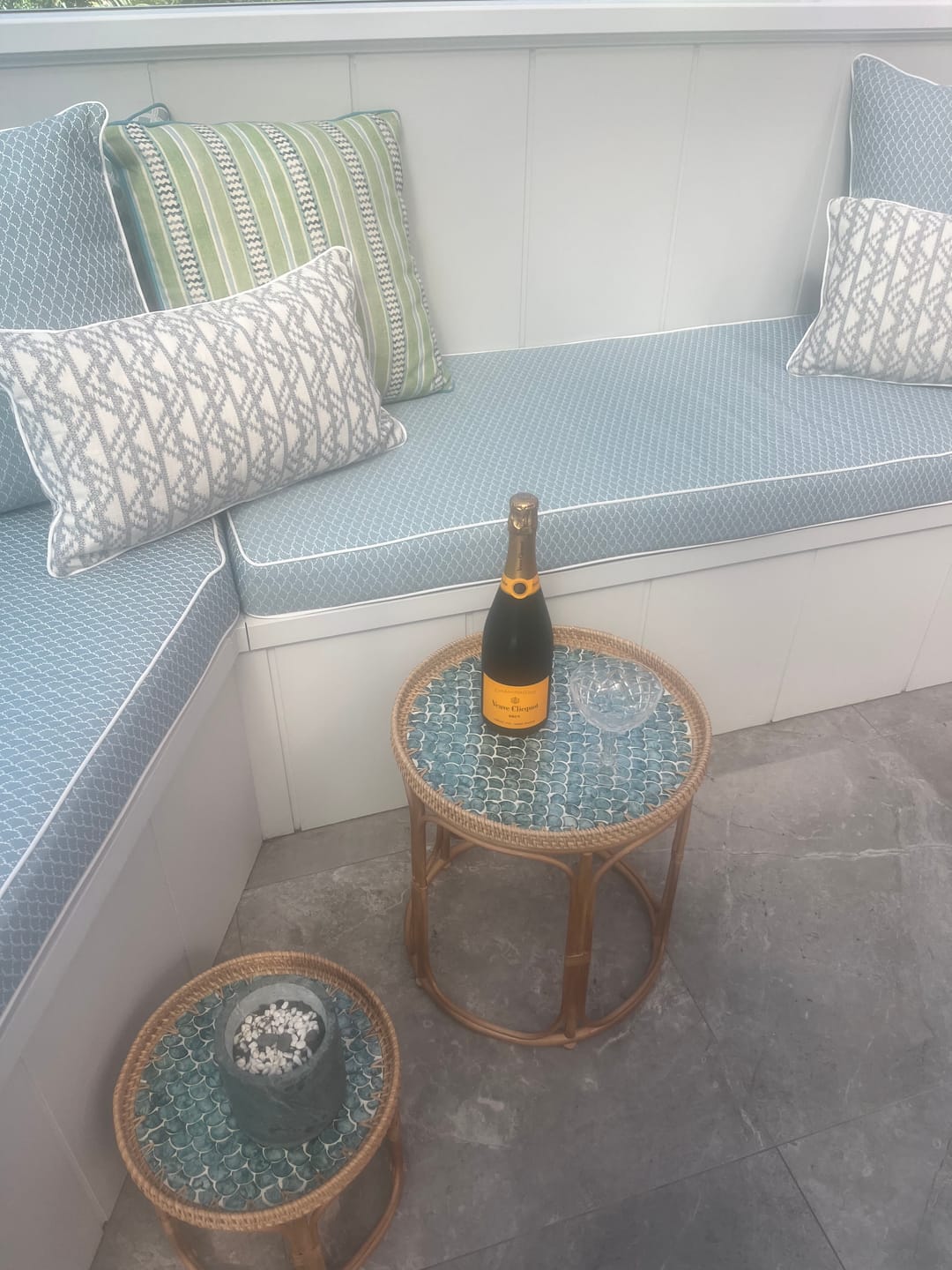 Customer photo review of Sirena Rattan Table Set