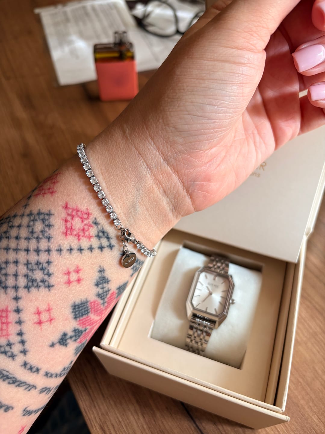 Customer photo review of Ava Silver Bracelet