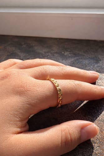 Customer photo review of Anello Fedina Neve