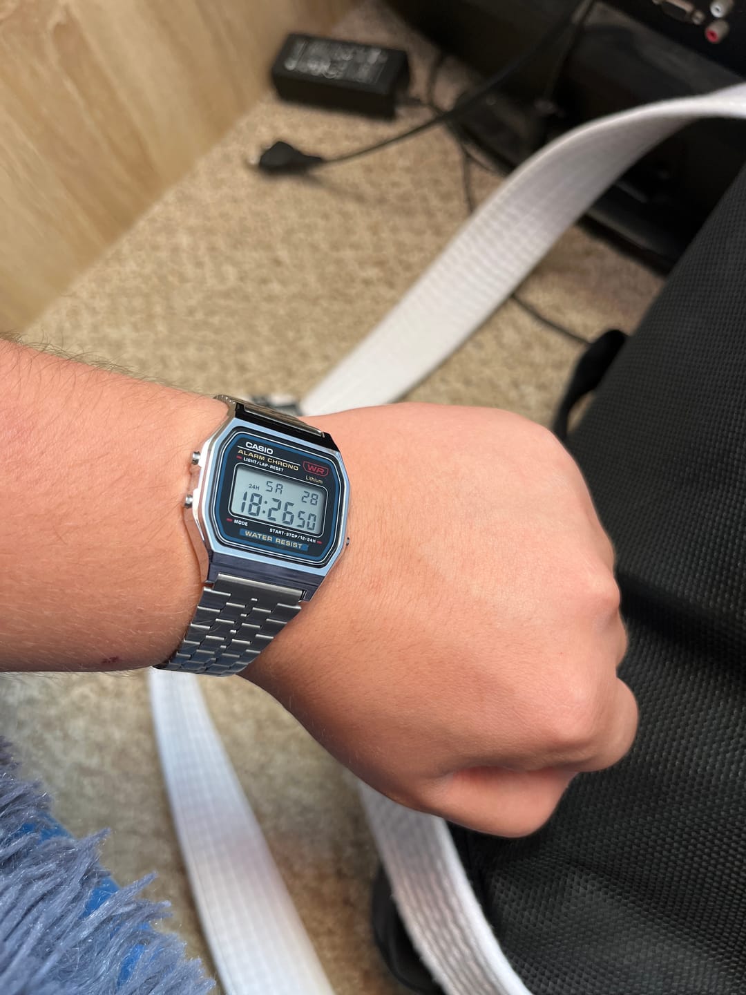 Customer photo review of Reloj Casio Vintage A159WA-N1DF Plateado MADE IN JAPAN