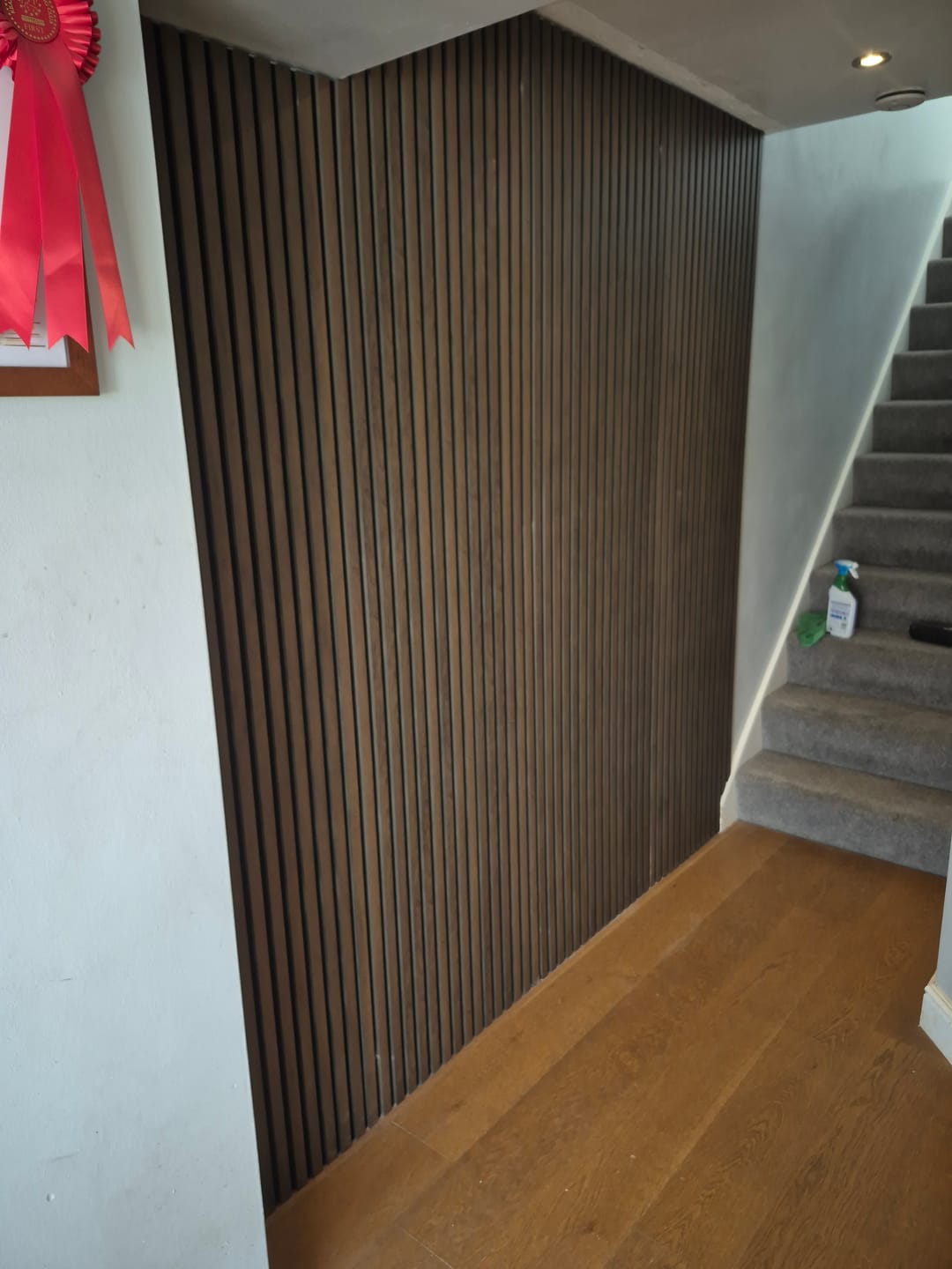 Customer photo review of Paintable MDF Slat Wall Panel - 240cm x 60cm