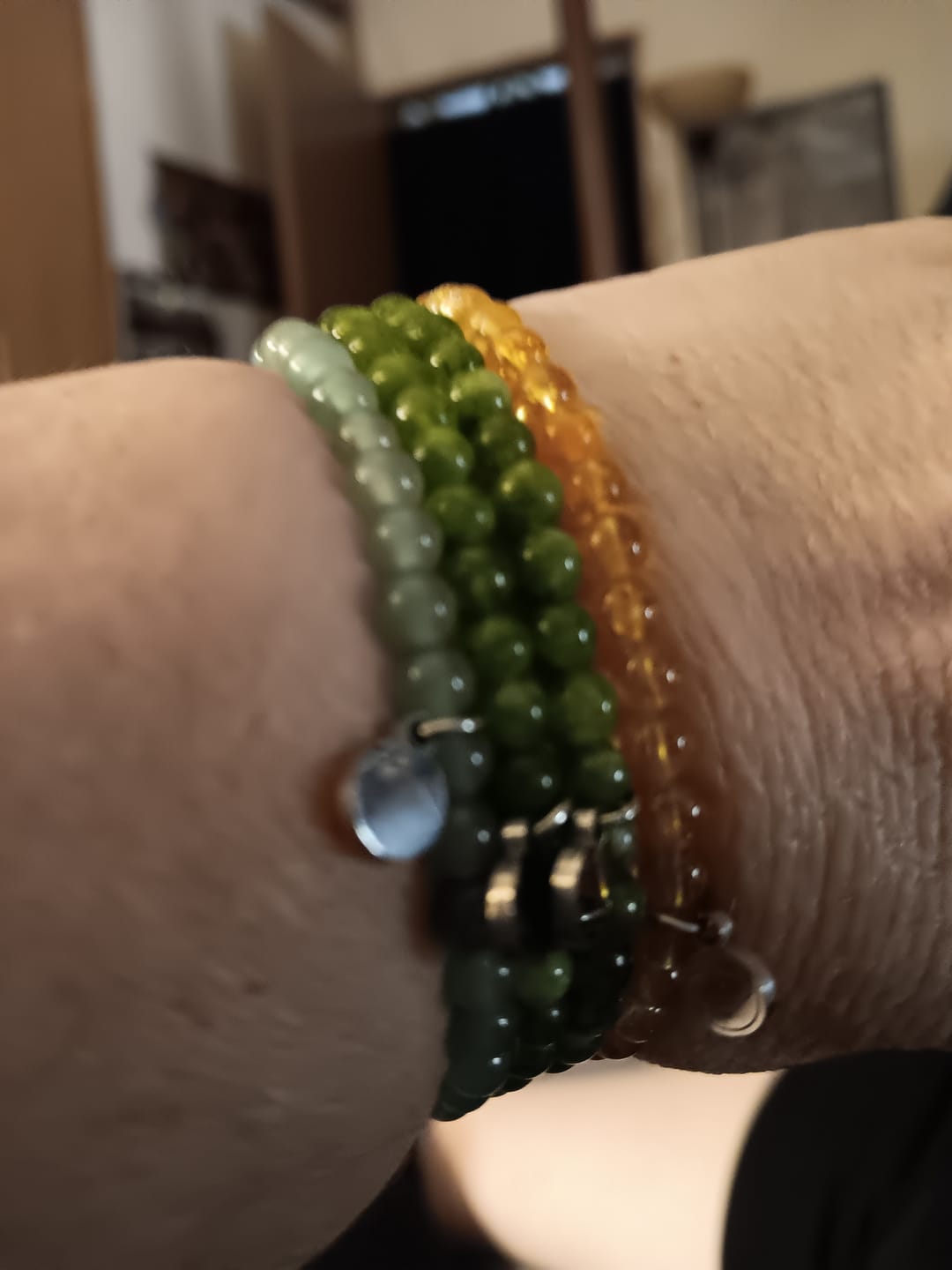 Customer photo review of Peridot Bracelet Mini