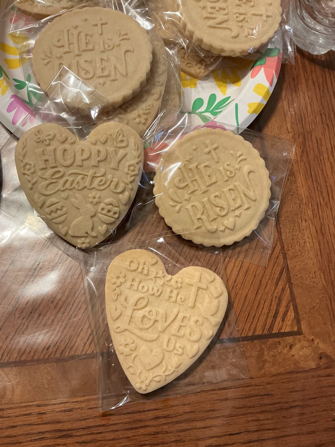 Customer photo review of Embossed Easter Cookie Stamp - Hoppy Easter Heart