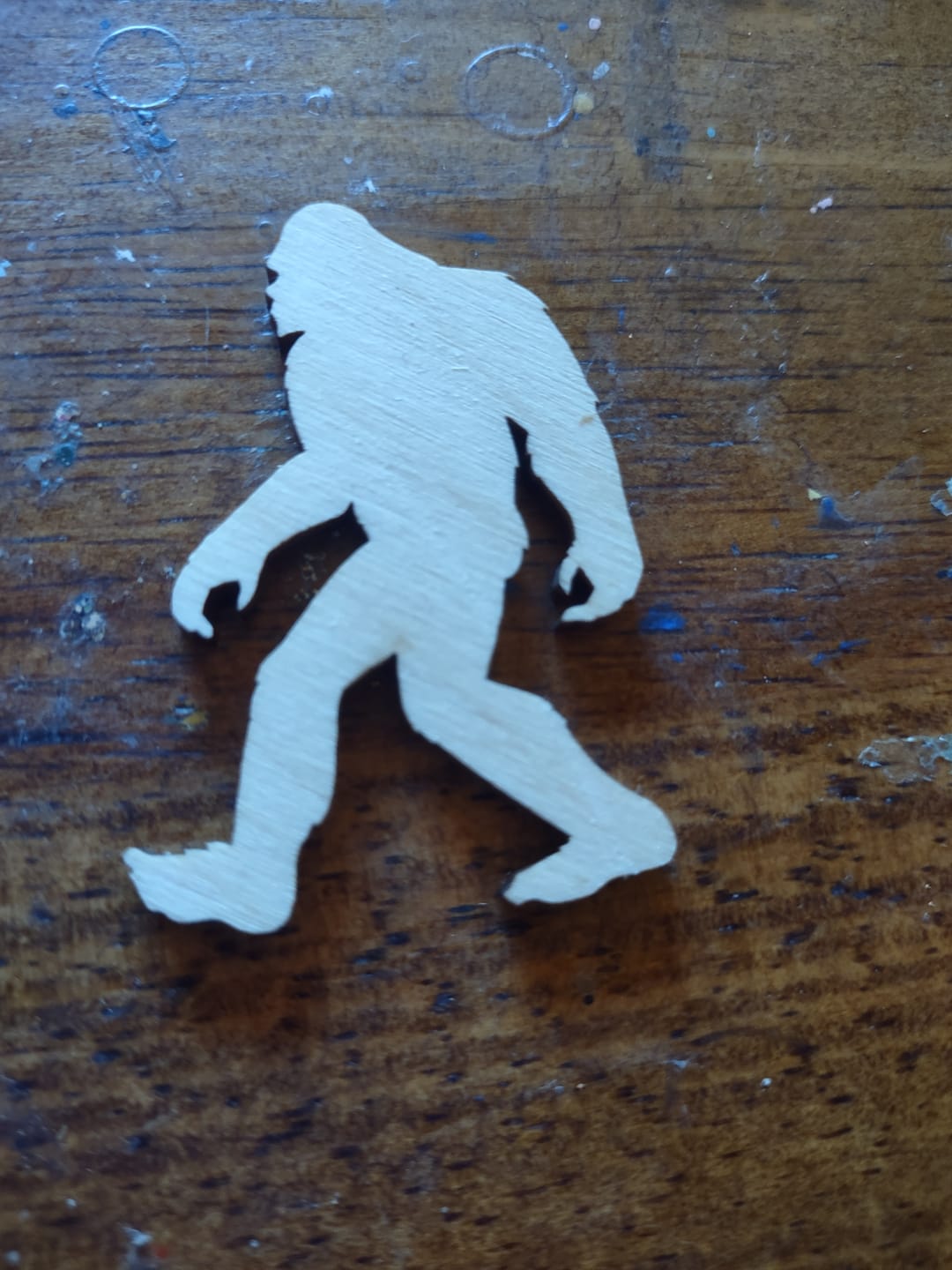 Customer photo review of Unfinished Wood Bigfoot Sasquatch Silhouette - Craft- up to 46" DIY