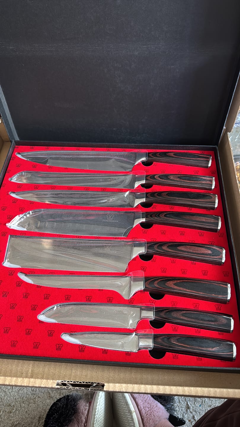 Customer photo review of Asiatisches Messerset Premium 8-teilig