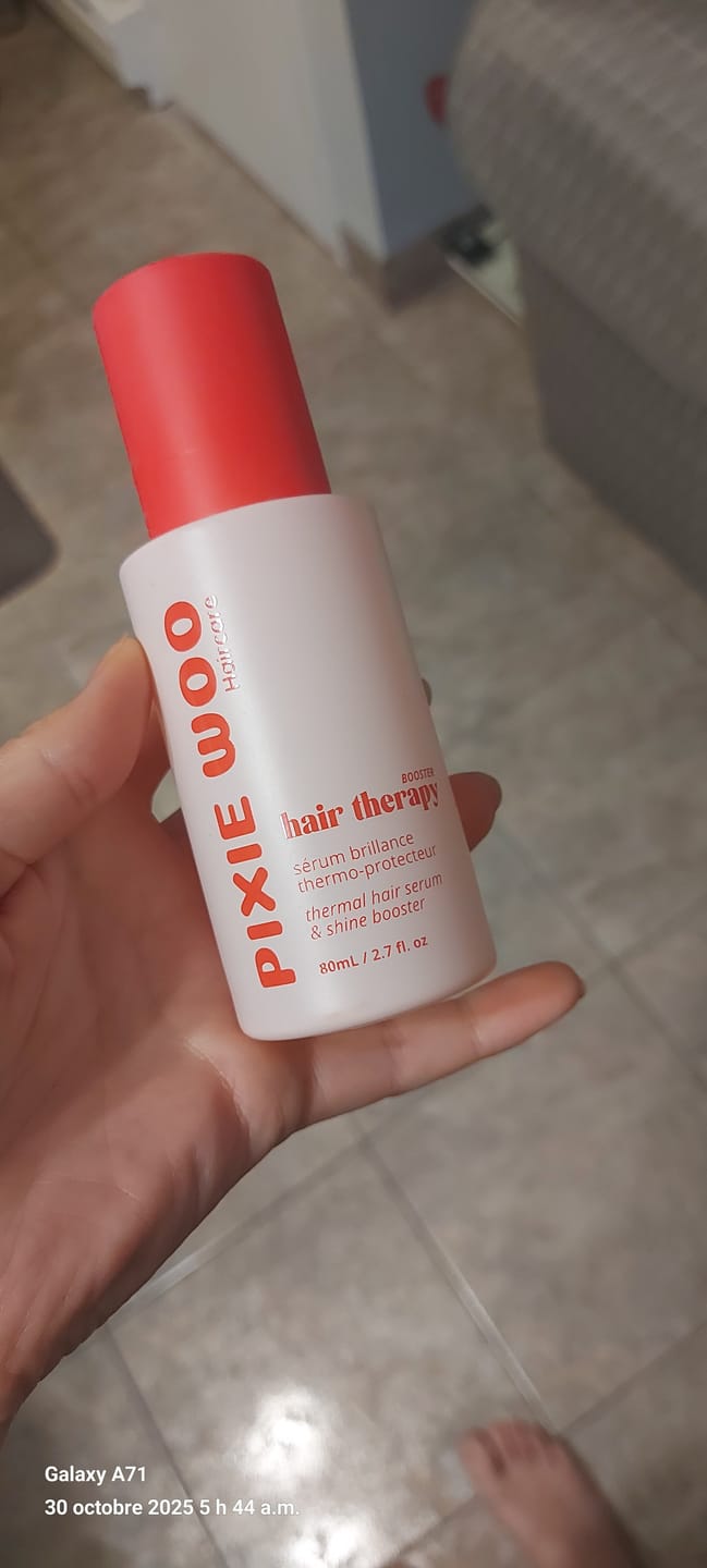 Customer photo review of Hair Booster : 3 in 1 Thermal protectant, shine and hydratation
