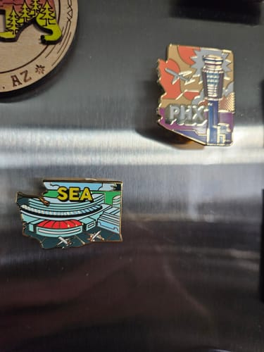 Customer photo review of SEA Airport Pin – Seattle–Tacoma International Airport, Washington