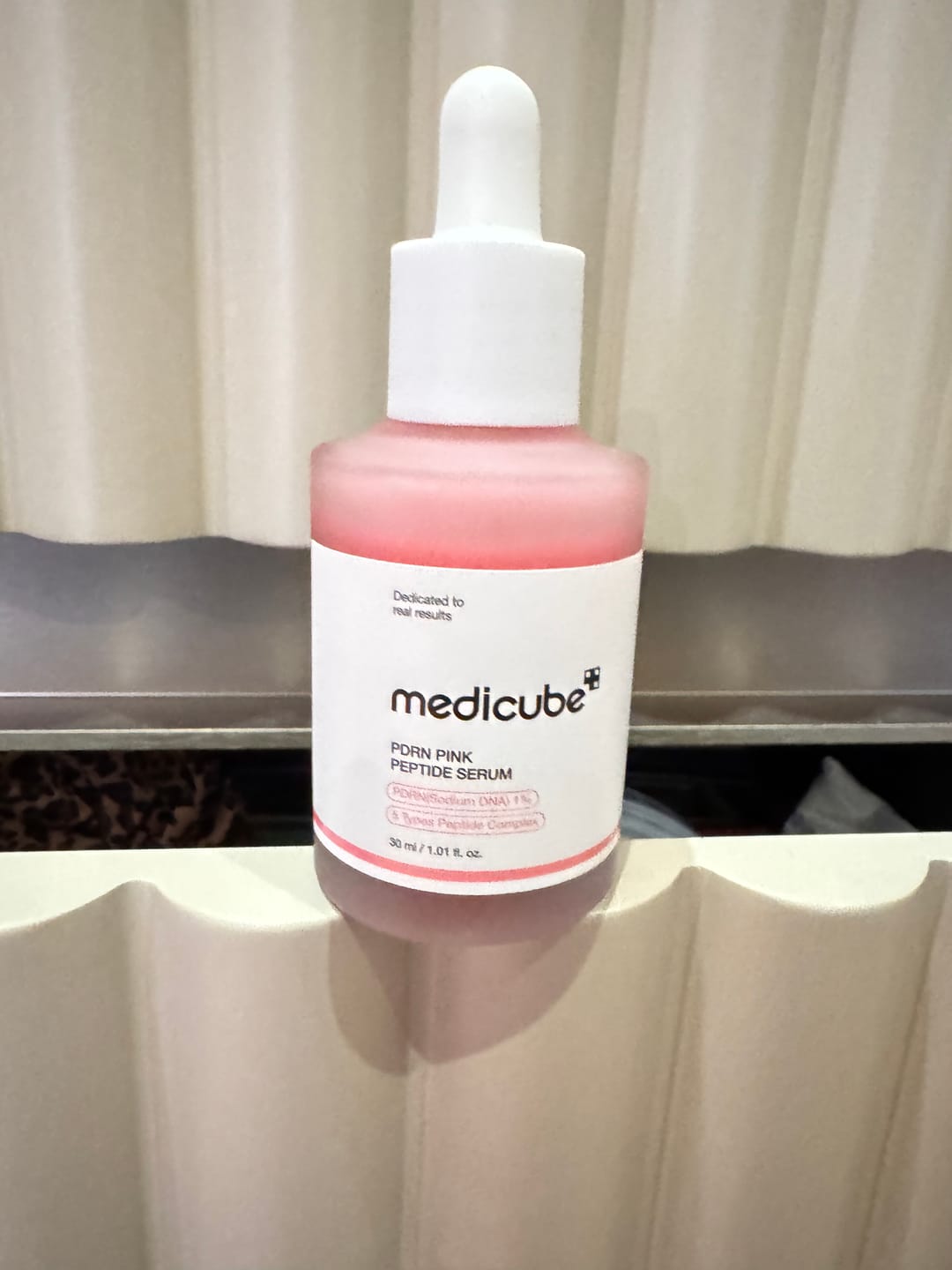 Customer photo review of Liftinga serums ar PDRN un peptīdiem Medicube PDRN Pink Peptide Serum