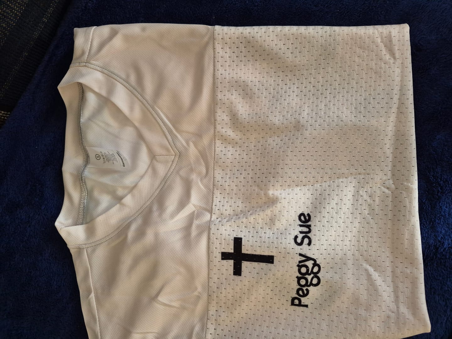 Customer photo review of Custom Religious Football Jersey – Child of God – Add Your Name