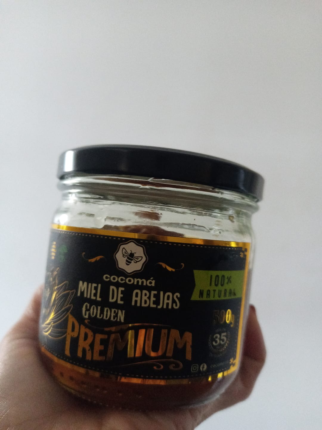 Customer photo review of Miel Con Panal Origen Tierra Alta Córdoba