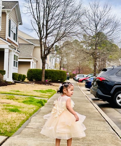 Customer photo review of Girls Pageant Dresses Girls Formal Dresses Baby Girl Dresses